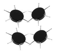 EPIGEIST 4pcs Circular Nail Dotting Tools Black with Tips for Manicure Nail Design and Rhinestone Decoration