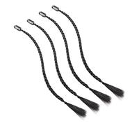 EPIGEIST 4Pcs Clip in Braid Hair Extensions Synthetic Ponytail Extension Wig for Women and Long Front Side Bang Braided Hair Piece for Parties Cosplay Halloween Easy to Style