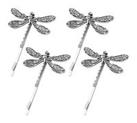 EPIGEIST 4pcs Dragonfly Hair Clips for Women and Retro Metal Alloy Barrettes Chic Hairpins for Parties Festivals and Everyday Use Hair Accessories for Charming Looks