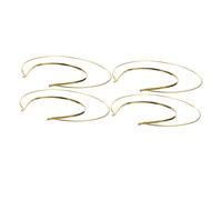 EPIGEIST 4pcs Elegant Gold Crown Headbands for Women Party Hair Hoops DIY Headdress Iron Material Lightweight Accessory for Engagements Beauty Pageants