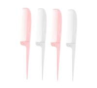 EPIGEIST 4pcs Folding Hair Parting Combs Tail Combs Pocket Travel Rat Tail for Women Fine Tooth Styling and Braiding Hairdressing Tool Set