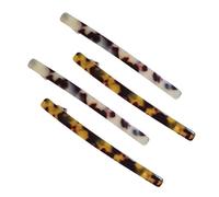 EPIGEIST 4PCS Leopard Print Spring Hair Clips Large Ponytail Barrettes Set, Women Hair Accessories Strong Hold, Dark and Beige Patterned Bobby Pins for Daily and Formal Use