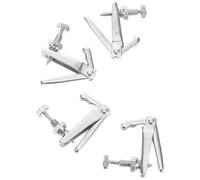 EPIGEIST 4pcs Metal Cello Fine Tuners Silver String Adjusters for Violins Precise Musical Instrument Replacement Parts with Elegant White Finish for Enhanced Sound and Expressive Tuning