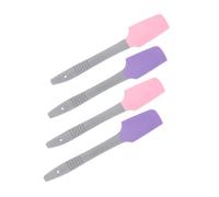 EPIGEIST 4Pcs Portable Silicone Wax Spatulas Multi-function Waxing Sticks for Hair Removal Professional Applicators for Body Face and Eyebrow Use for Salon and Home Use Purple Pink