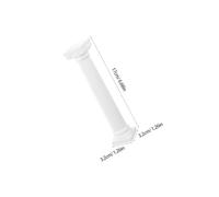 EPIGEIST 4Pcs Roman Pillar Statue Decorations Large Mini Column Photo Prop Smooth Edges White Square Pillars for Party Decor Garden Display Home Office Use