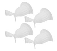 EPIGEIST 4pcs Rustic Roman Style Wall Planter Half Urn Flower Pot Vintage Plastic Mounted Floral Holder for Porch Garden Hanging Vase Rustic Roman Column Decor