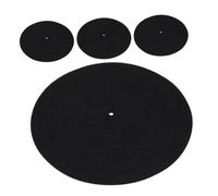 EPIGEIST 4pcs Static Record Player Felt Mats Slipmats for Phonograph Turntables Shock Absorbing Pads for Vibration Reduction and Audio Performance Improvement Compatible with Vinyl Players