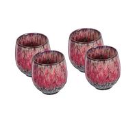 EPIGEIST 4pcs Traditional Ceramic Tea Cups Set for Kung Fu Tea Rituals Porcelain Espresso and Cappuccino Cups with Ergonomic Grip Compact for Intimate Gatherings and Daily Use