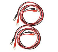 EPIGEIST 4pcs U-shape Dual-head Phonograph Connecting Wire Copper Test Leads Pvc Insulated Electrical Cable for Turntable Grounding and Professional Circuit Testing