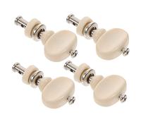 EPIGEIST 4pcs Ukulele Tuning Pegs Set with Plastic Button Chromium White Friction Tuners Machine Heads for Accurate Tuning Compatible with Various Instruments