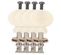 EPIGEIST 4pcs Ukulele Tuning Pegs Small Round Handle Comfortable Grip Adjustable String Height Portable Ukelele Accessory for Beginners and Folk Instruments