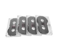 EPIGEIST 4pcs Vintage Blank Cassette Tapes Voice Recording Teaching Retro Messages Audio Quality for Parties and Special Occasions