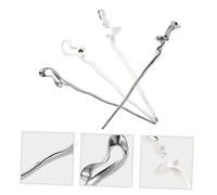 EPIGEIST 4pcs Vintage Geometric Alloy Hair Sticks for Women Minimalist Chinese Hair Chopsticks Smooth Surface Forks for Retro Gift for Thick Curly Elegant Accessories