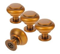 EPIGEIST 4Pcs Vintage Zinc Alloy Cabinet Handles Single Hole Drawer Pulls for Kitchen Cupboards Wardrobe Doors Slip-Resistant Hardware with Easy Installation for Furniture