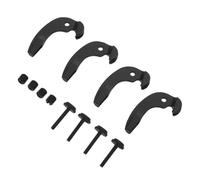 EPIGEIST 4pcs Violin String Adjusters Metal Fine Tuners for Cellos Fit Dual Peg Tuning Clips with Black String Hook and Knob for Precise Stable Pitch Adjustment