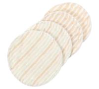 EPIGEIST 4pcs Washable Cotton Breast Pads for Women, Comfortable Use and Fit Breast Curves, Highly Absorbent Nursing Pads Suitable for Outdoor Use and Carry in A Handbag