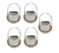 EPIGEIST 5 Sets Micro-landscape DIY Glass Dome Covers with Base Creative Miniature Display Cloches for Flowers Dried Plants and Small Decorative Items Indoor Outdoor Use Smooth Surface