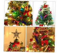 EPIGEIST 50cm Mini Christmas Tree Decor LED Lights, Festival Desktop Ornament for Indoor Party, Christmas Tree Adornment Tabletop Decoration