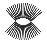 EPIGEIST 50pcs 6cm Black Metal Diy Hair Clips Non-slip Bobby Pins for Women Handcraft Hairpin Accessories for Styling and Hair Decoration