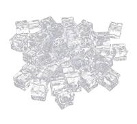 EPIGEIST 50Pcs Acrylic Fake Ice Cubes, Irregular Square Photo Props for Food Photography and Display, Lightweight Decorative Posing Prop
