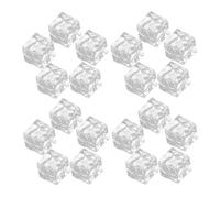EPIGEIST 50pcs Acrylic Fake Ice Cubes Square Irregular Shape Clear Decorative Display Props for Photography Beverage Jewelry with Realistic Effect