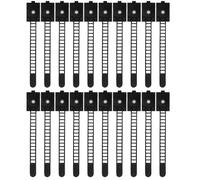 EPIGEIST 50pcs Adjustable Cable Clips with Adhesive Base Multi-slot Cable Organizer for Computer Tv USB Power Cords and Network Wires Easy to Install Wire Holder for Home and Office