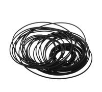 EPIGEIST 50pcs Assorted Rubber Belts for Cassette Recorder Repair, Flat 1mm Square Belts 40-135mm, Compatible with Dvd, Cd, Vcr Drives and Mini Cassette Tape Machines