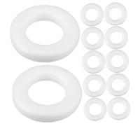 EPIGEIST 50pcs Foam Ring Wreath Circles for Crafts Small Polystyrene Hoop Wreaths DIY Wedding Flower Project Decorations Versatile Rustic Modern Indoor Outdoor Use