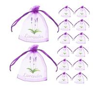 EPIGEIST 50pcs Lavender Sachet Bags Small Drawstring Pouches for Closet Storage Dried Flowers Spices Light Fabric Organizers for Freshening and Giving