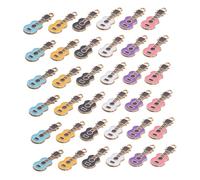 EPIGEIST 50pcs Music Guitar Charms for Jewelry Making DIY Handmade Necklace Pendant Charms Decoration Bulk Musical Instrument Pendants for Bracelets Earrings Craft Accessories