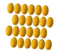 EPIGEIST 50pcs Natural Silkworm Face Cleansing Balls for Gentle Exfoliation and Blackhead Removal Organic Yellow Silk Facial Care Balls with Cut for Deep Pore Cleaning Suitable for All Skin