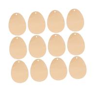 EPIGEIST 50pcs Rustic Wooden Egg Slices Smooth Wood Cutouts for DIY Crafts Easter Decorations Handmade Wooden Chips for Creative Art Projects and Home Embellishments