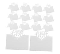 EPIGEIST 50PCS Wedding Place Cards with Love Bird Cutout Lightweight Folded Tent Seating Name Cards for Romantic Table Decor for Reception Bridal Showers Anniversaries and Formal Dinners