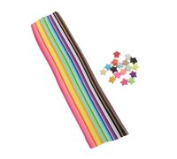 EPIGEIST 540Pcs Colorful Origami Star Paper Strips for Crafts, Gradient Paper Stars Folding Strips for Birthday and Holiday Decorations, DIY Room Decor Set