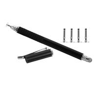 EPIGEIST 5pcs 2 1 Capacitive Stylus Set with 4 Replacement Disc Tips Double End Touch Screen Pens for Handwriting and Computer Use Black