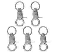 EPIGEIST 5Pcs Bird Cage Door Locks Buckle Locks for Pet Birds and Parrots Rust-resistant Snap Hooks Lightweight and Accessories