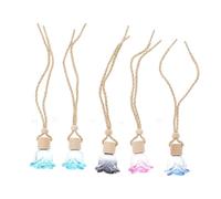 EPIGEIST 5pcs Hanging Perfume Bottle Pendants DIY Portable Fragrance Sub Bottles with Caps for Car Home Decor Multipurpose Air Freshener Diffuser in Random Colors Random Color