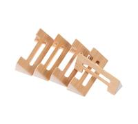 EPIGEIST 5pcs Hollow Aged Bamboo Sanxian Bridge Replacement Parts for Traditional Chinese Three String Instrument Handmade Professional Accessories Enhancing Sound Quality and Artistic