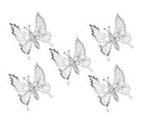 EPIGEIST 5pcs Metal Butterfly Hair Clips for Women Hollow Vintage Duckbill Barrettes Lightweight Hair Accessories for Thick Suitable for Parties and Daily Wear