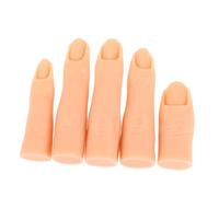 EPIGEIST 5pcs Nail Art Practice Hand Model for Gel Nails Human Body Props Movable Hand Model Finger Practice Accessories Fake Finger for Training