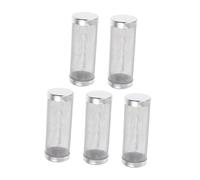 EPIGEIST 5pcs Stainless Steel Fish Tank Prefilter Mesh Guard Aquarium Intake Strainer with Inner Diameter High-density Filter Screen for Protecting Fish Fry and Shrimp Filter Baffle for