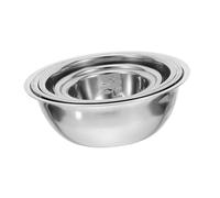 EPIGEIST 5pcs Stainless Steel Nesting Bowls for Mixing Washing Serving and Food Prep Dishwasher Safe Space-Saving Design Kitchen Basins for Salad Rice Dessert