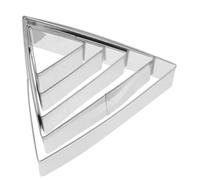 EPIGEIST 5pcs Stainless Steel Triangle Cake Baking Rings for Chiffon and Mousse Cakes Non-Stick Cooking Mold Variety with Multiple for Versatile Dessert Making