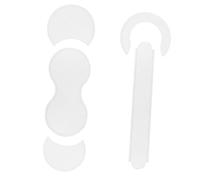 EPIGEIST 5pcs Transparent Acrylic Leather Craft Templates for Coin Purse Wallet Making Reusable Stencils for Handmade Short Wallets Clean DIY Sewing Patterns for Leather Craft Supplies