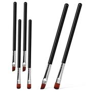 EPIGEIST 6 Pcs Professional Eyebrow Brush for Makeup with Angled and Flat Brushes Multifunctional Brow Tools for Filling Shaping and Blending Eyeshadow and Eyeliner Comfortable Grip for