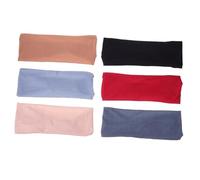 EPIGEIST 6 Pcs Yoga Headbands for Women Solid Color Sweat Absorbing Sports Headband Breathable Non-slip Elastic Fitness Hair Bands for Running Workout Yoga Exercise