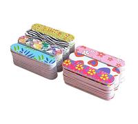 EPIGEIST 60Pcs Double-Sided Mini Nail Files EVA Decorative Nail Buffers for Polishing Shaping Portable Manicure Supplies for Professional Use