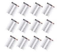EPIGEIST 6d Waterproof Eyebrow Stickers Temporary Fake Brow Makeup Stickers 12pcs Black Simulated Eyebrow for Women Daily Use