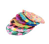 EPIGEIST 6pcs Adjustable Waterproof Bathing Caps Double-layer Children Shower Hats for Kids Boys Girls Bath Hair Bonnet with Colorful Patterns
