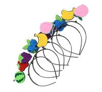 EPIGEIST 6pcs Fruit Themed Watermelon Headbands Cheer Hair Accessories for Summer Party Decorations Photo Shoots Unique Whimsical Design Comfortable Fit for All Ages